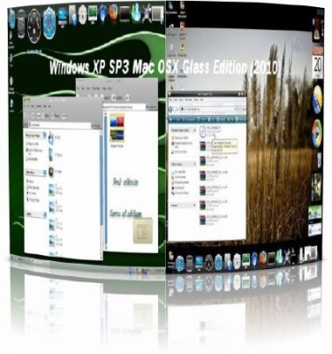 Windows XP SP3 Mac OSX Glass Edition (2010) ОС эммитирующая Mac OS