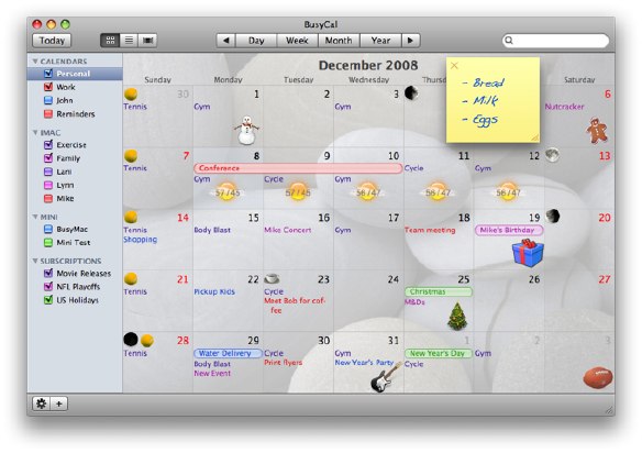 BusyCal 1.5.1 для Mac OS X
